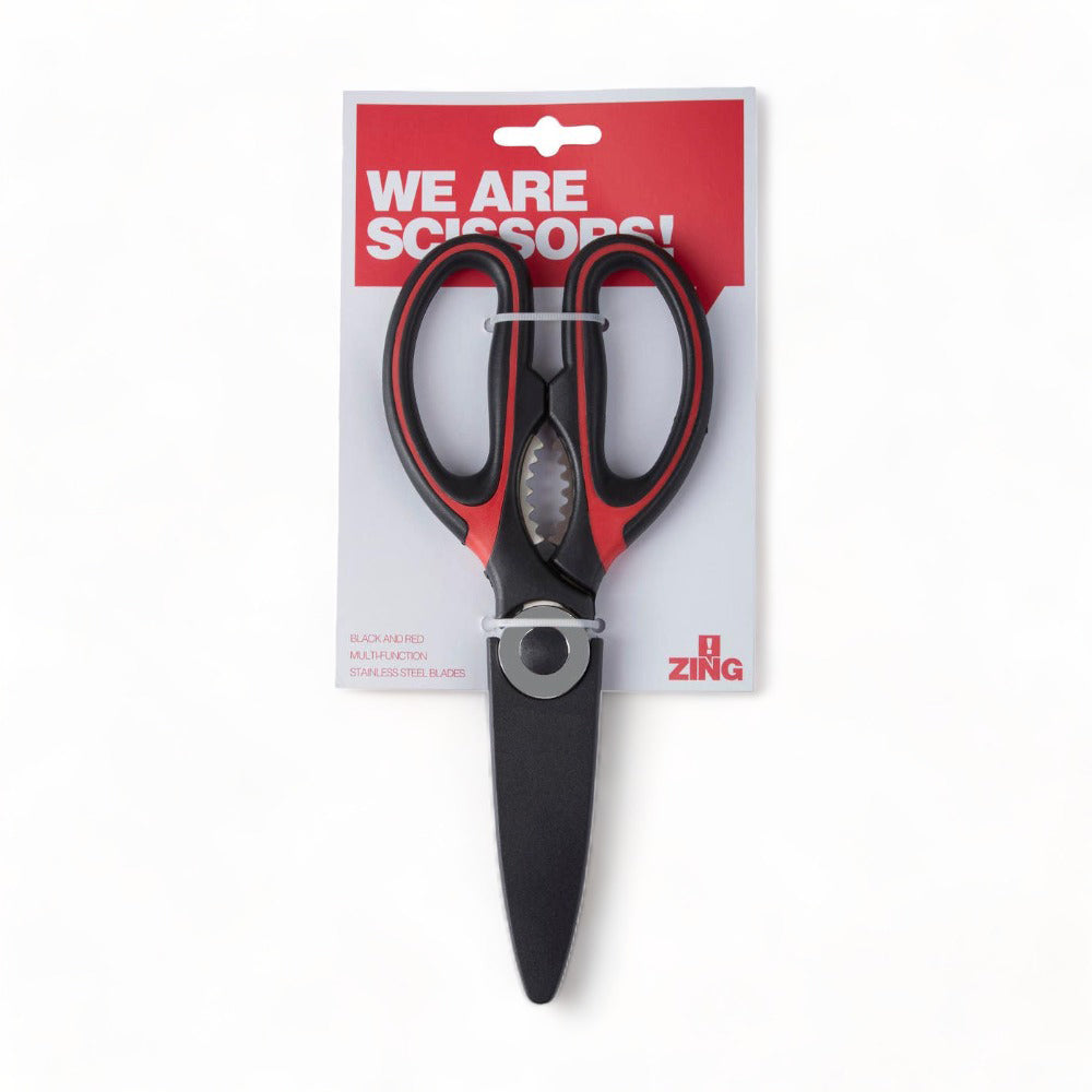 Zing! Black + Red Kitchen Scissors