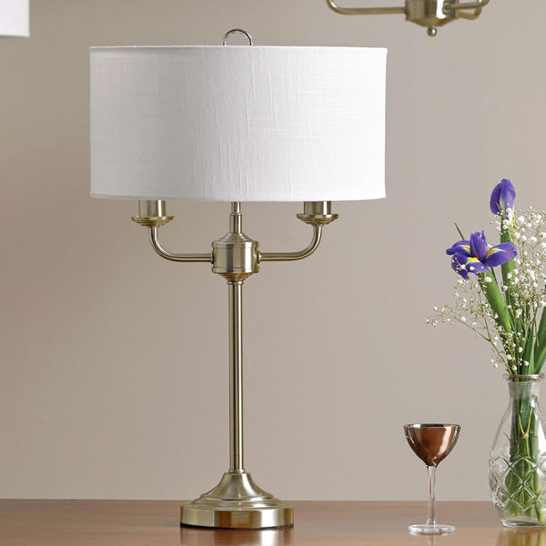 Grantham Table Lamp Antique Brass