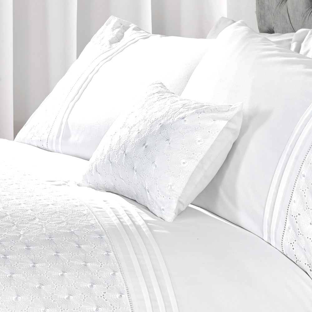 Everdean Duvet Cover Set White