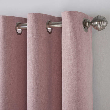 Blackout Linen Look Eyelet Curtains Blush Eyelet Curtains Alan Symonds   