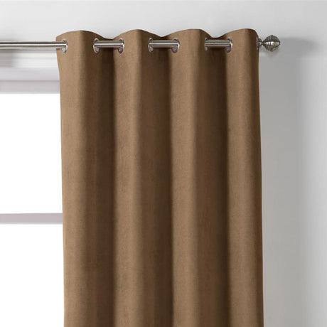 Velvet Chenille Eyelet Curtains Tan Eyelet Curtains Alan Symonds   