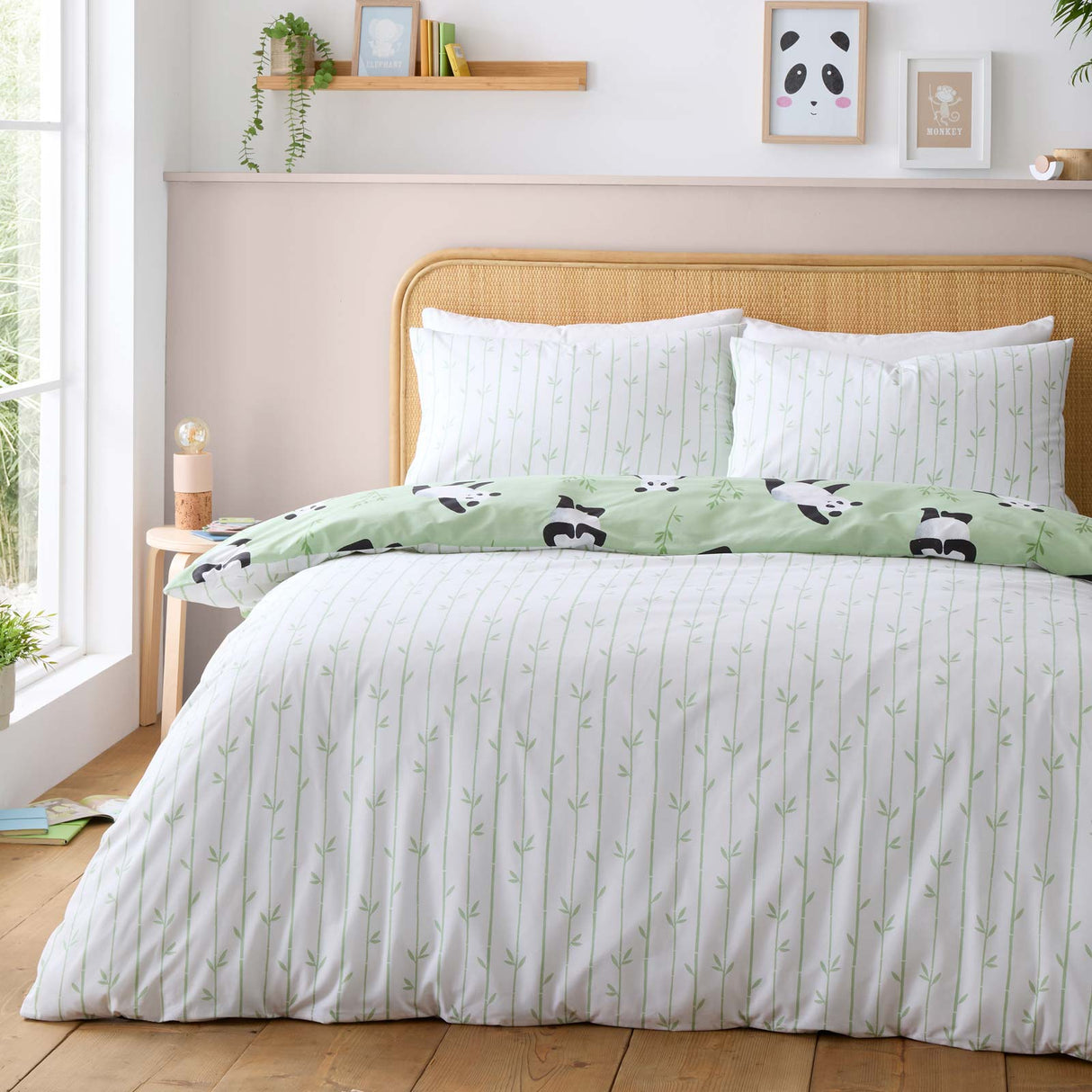 Panda Paws Duvet Cover Set