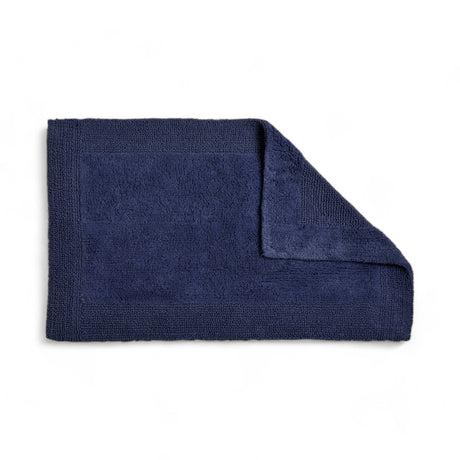 Elegance Reversible Bath Mat Navy Bath Mat Allure   