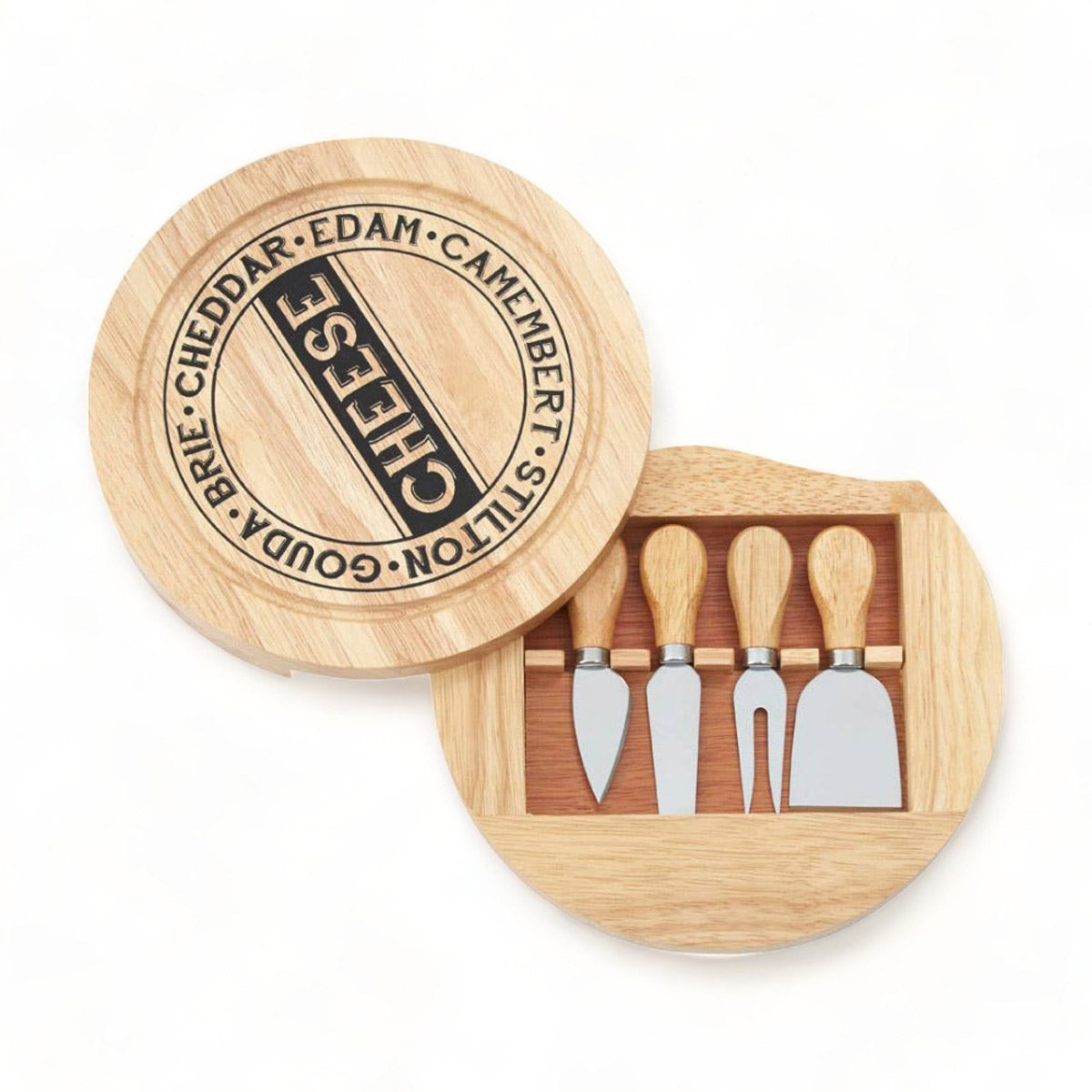 Cheese Board + 4 Piece Knife Set