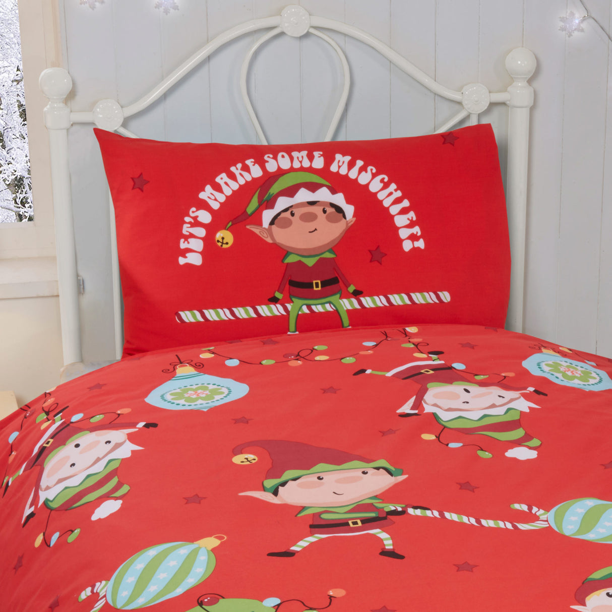 Naughty Elves Duvet Cover Set