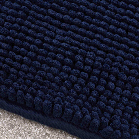 Bobble Bath Mat Navy Bath Mat Catherine Lansfield   