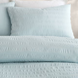 Honley Seersucker Duck Egg Duvet Cover Set