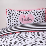 Dalmatian Duvet Cover Set Black