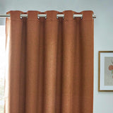 Dawn Blackout Eyelet Curtains Brick 46" x 54"