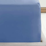 Percale Extra Deep Fitted Sheet Blue