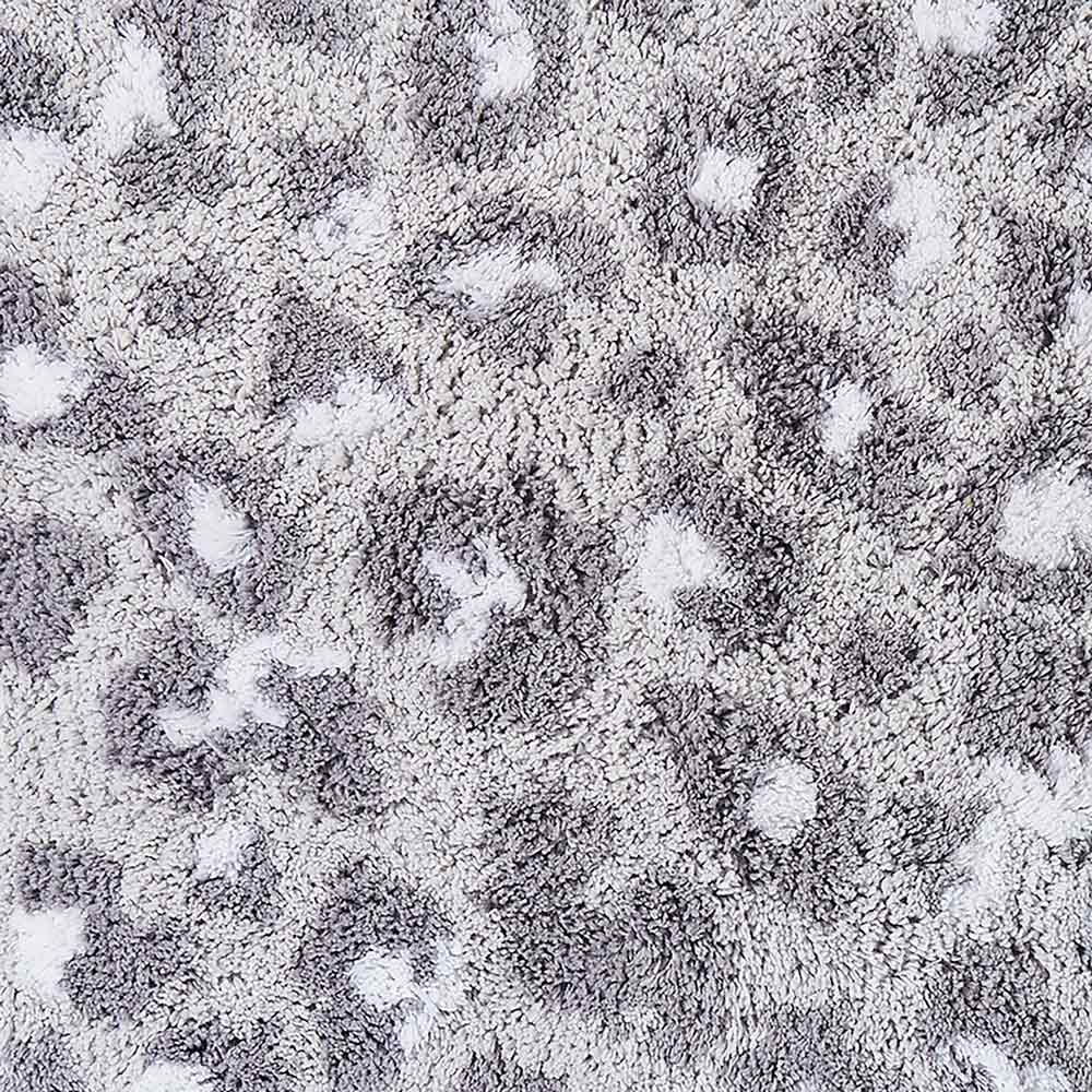 Animal Print Bath Mat Grey