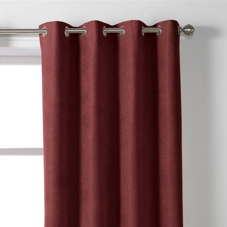 Velvet Chenille Eyelet Curtains Red Eyelet Curtains Alan Symonds   