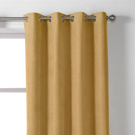 Velvet Chenille Eyelet Curtains Ochre Eyelet Curtains Alan Symonds   