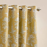 Sophia Room Darkening Eyelet Curtains Gold