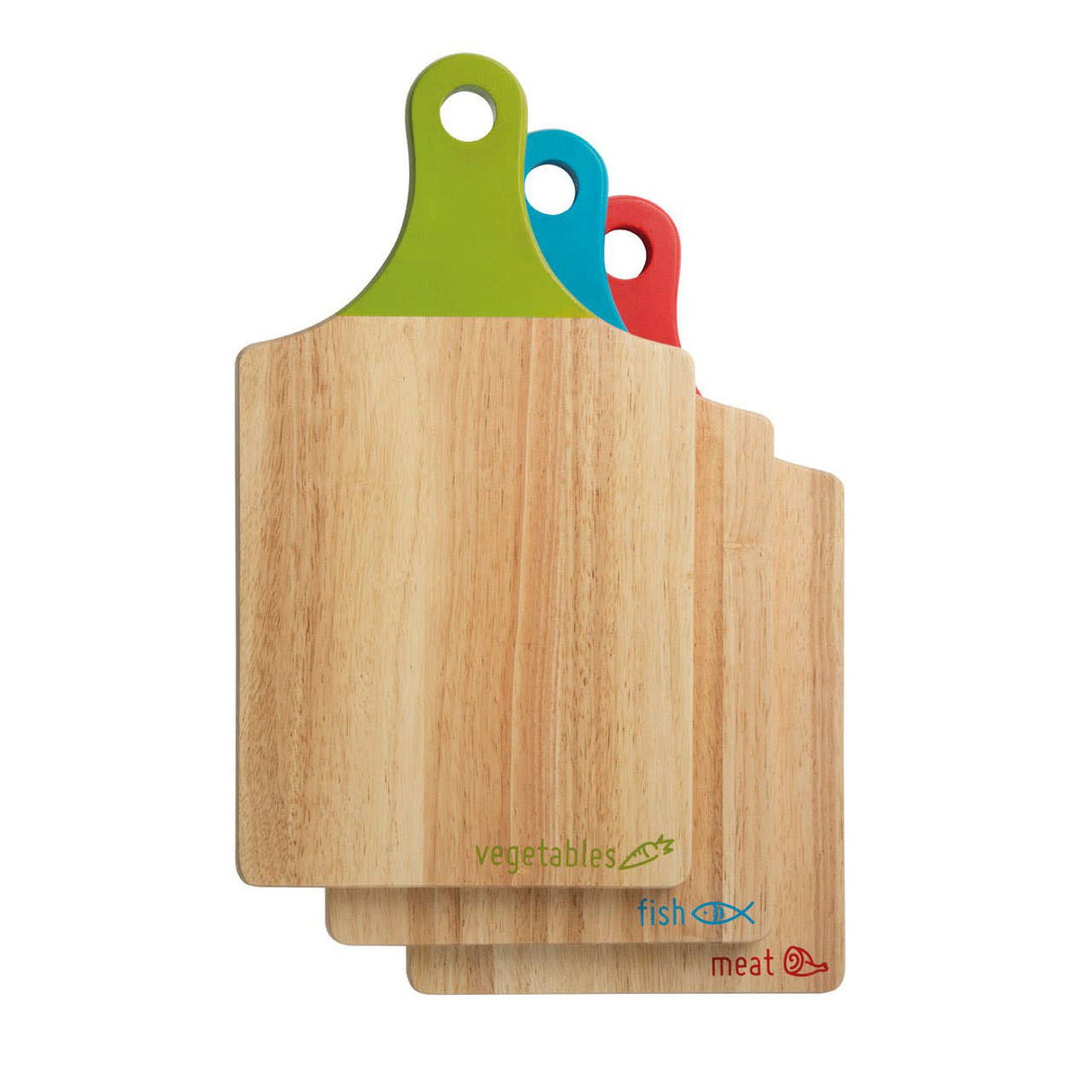 Set of 3 Colour Coded Chopping Boards