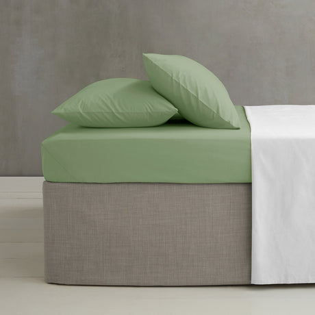 Easy Iron Percale Pillowcases Sage