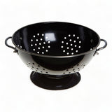 Black Enamel Colander