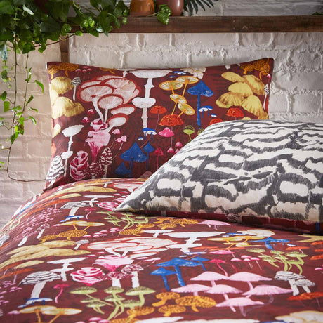 Amanita Mushroom Redwood Duvet Cover Set