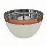 Cream + Copper Large Mixing Bowl