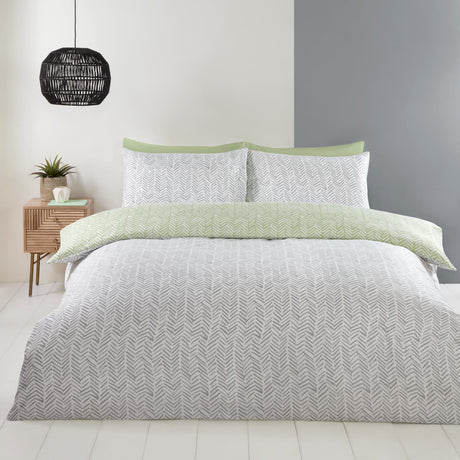 So Soft Helston Duvet Cover Set Green