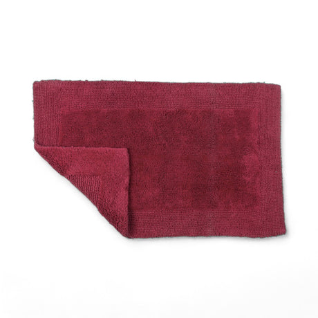 Elegance Reversible Bath Mat Cranberry Bath Mat Allure   