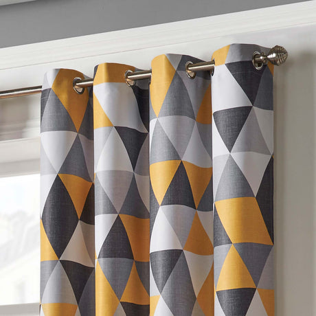 Malmo Blockout Eyelet Curtains Ochre Eyelet Curtains Alan Symonds   