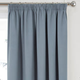 Woven Blackout Tape Top Curtains Grey