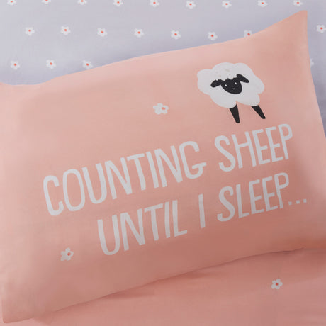 So Soft Counting Sheep Duvet Cover Set Blush