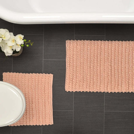 Sparkle Bobble Bath Mat Blush