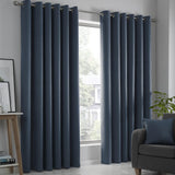 Strata Dim Out Woven Thermal Eyelet Curtains