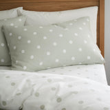 Brushed Polka Dot Duvet Cover Set