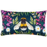 House of Bloom Zinnia Bee Rectangular Outdoor Cushion Cover