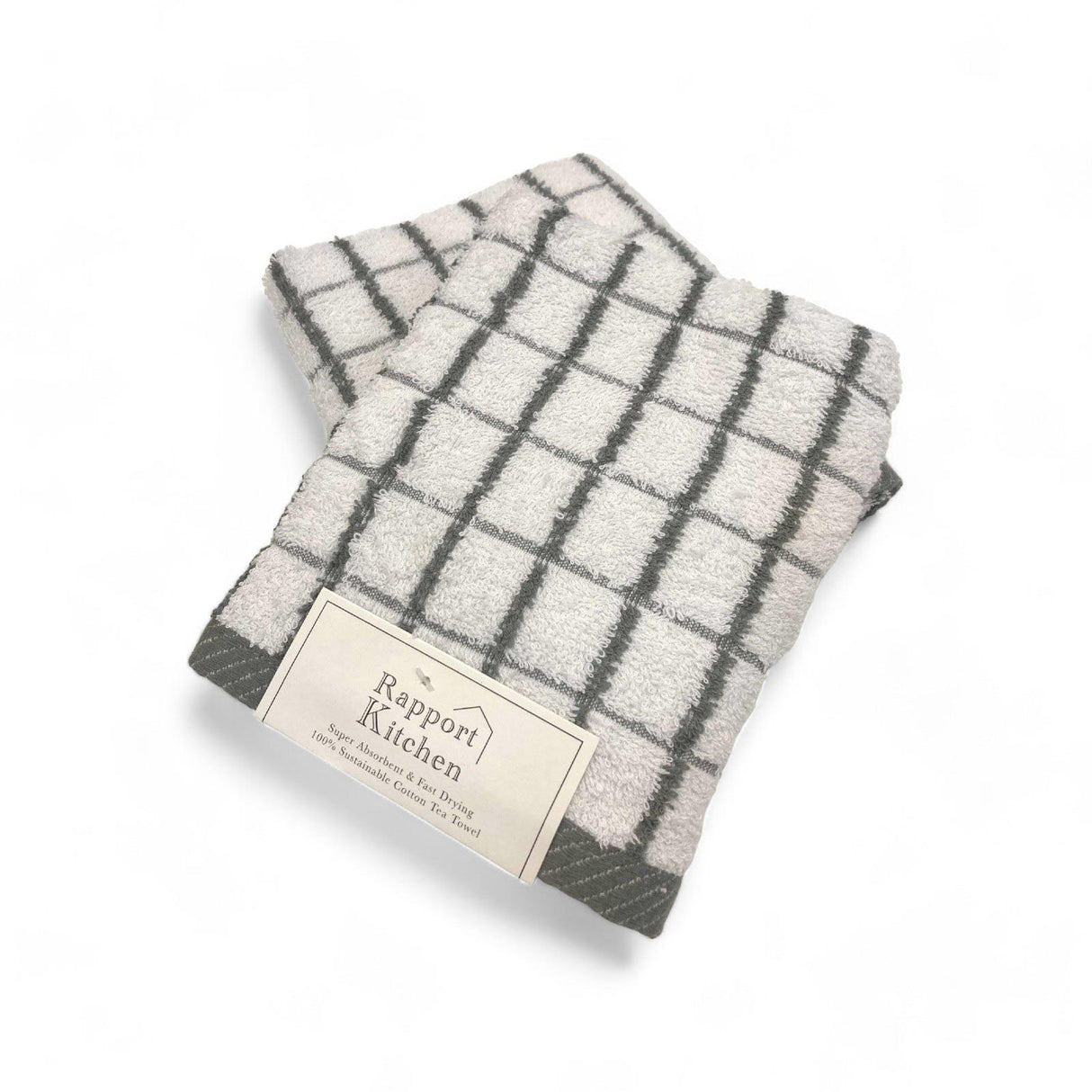 Luxury Terry Tea Towel Grey