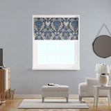 Acanthus Navy Made To Measure Roman Blind