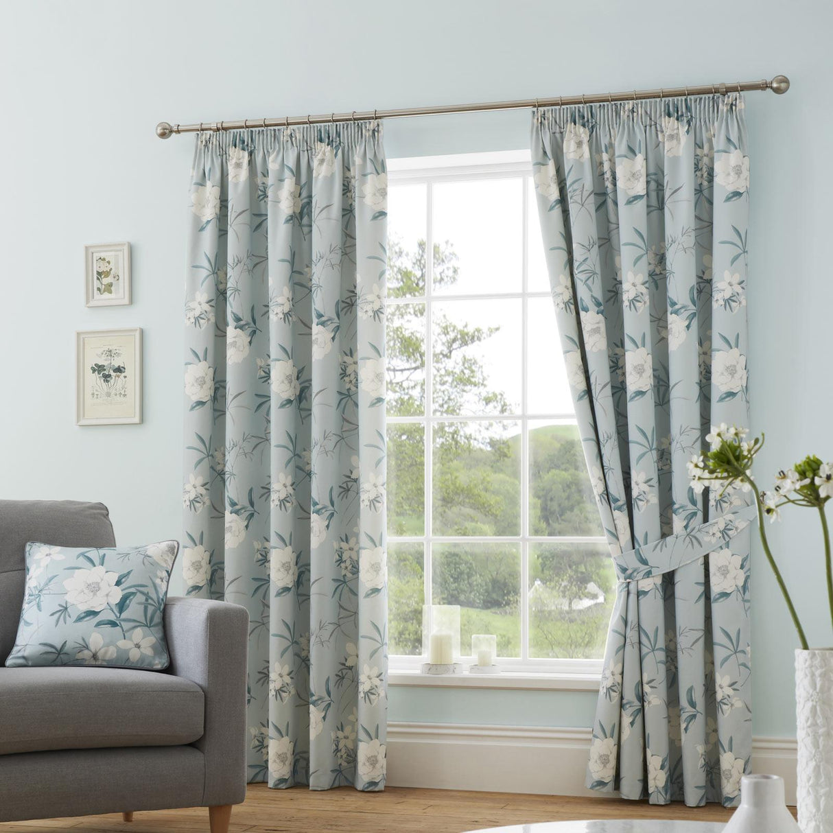 Eve Tape Top Pencil Pleat Curtains