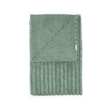 Cosy Ribbed Throw Green