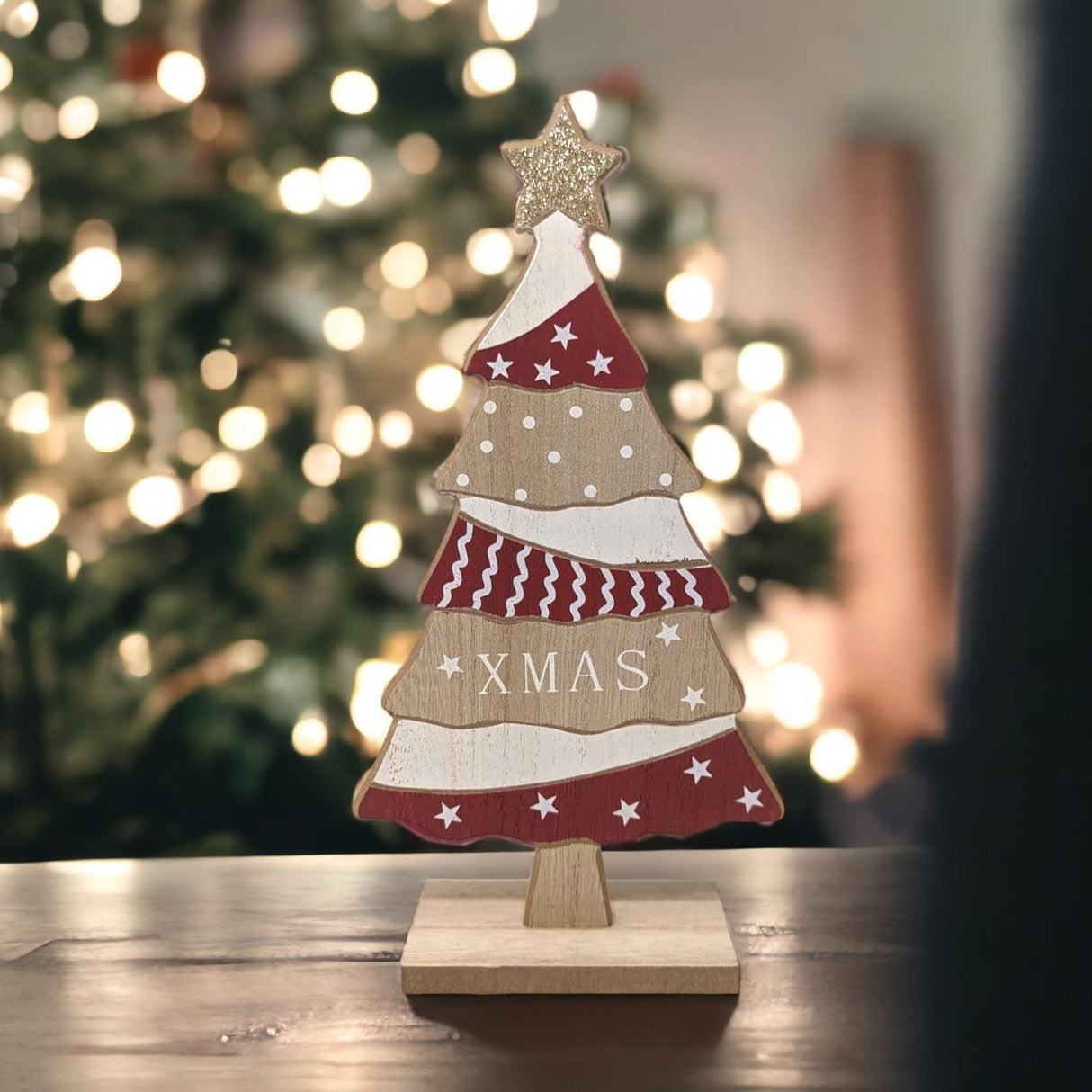 Wooden Xmas Tree Decoration