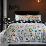 Halloween Ghosts Reversible Duvet Cover Set