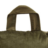 Kingsley Matt Velvet Cuddle Cushion Olive