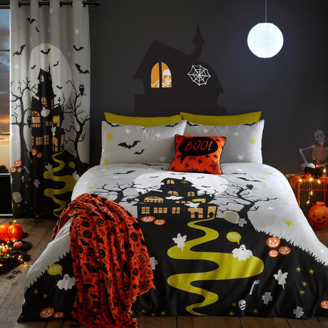 Haunted House Halloween Duvet Cover Set