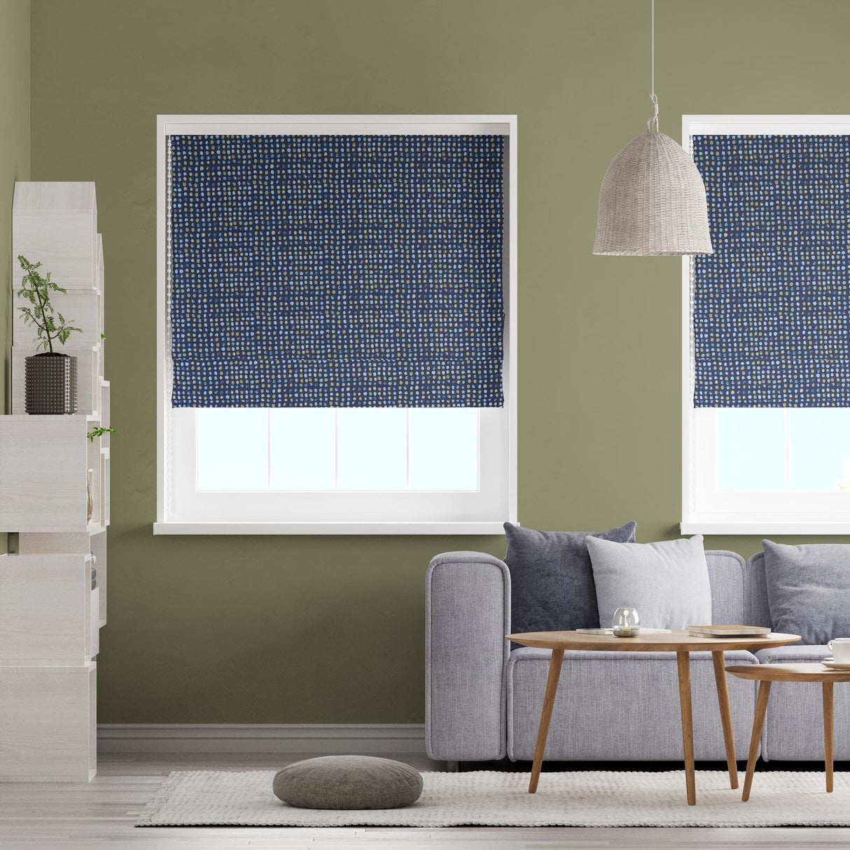 Dot Dot Capri Made To Measure Roman Blind