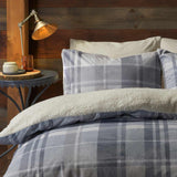 Mulford Check Duvet Cover Set Grey