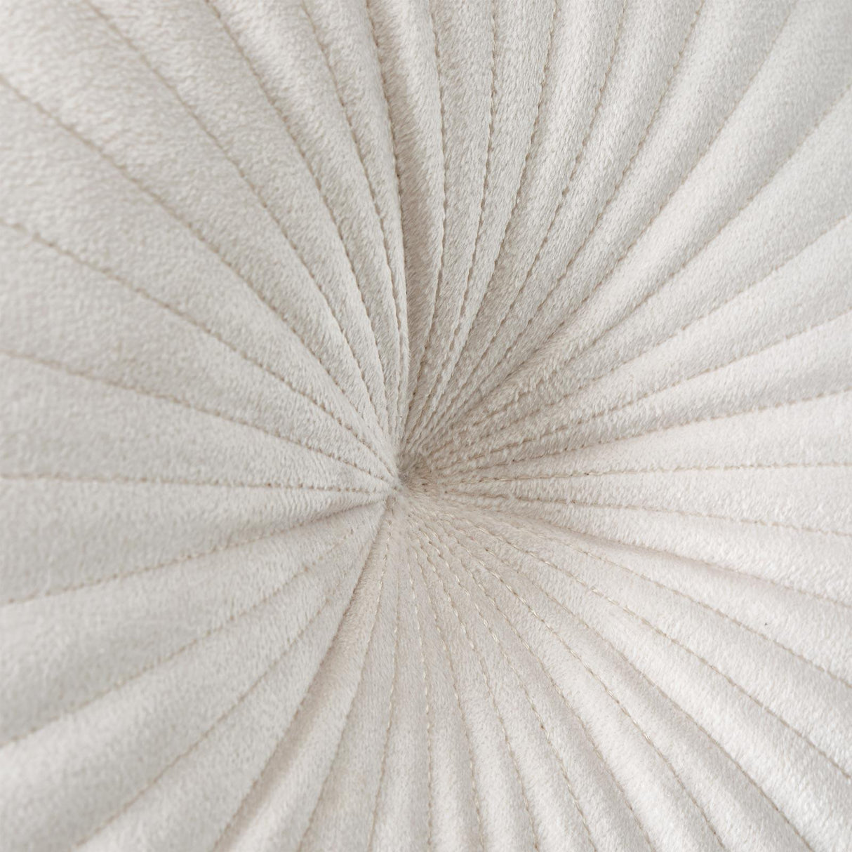 Pleated Round Cushion Natural