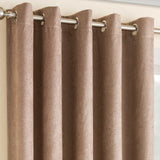 Vogue Thermal Eyelet Curtains Latte