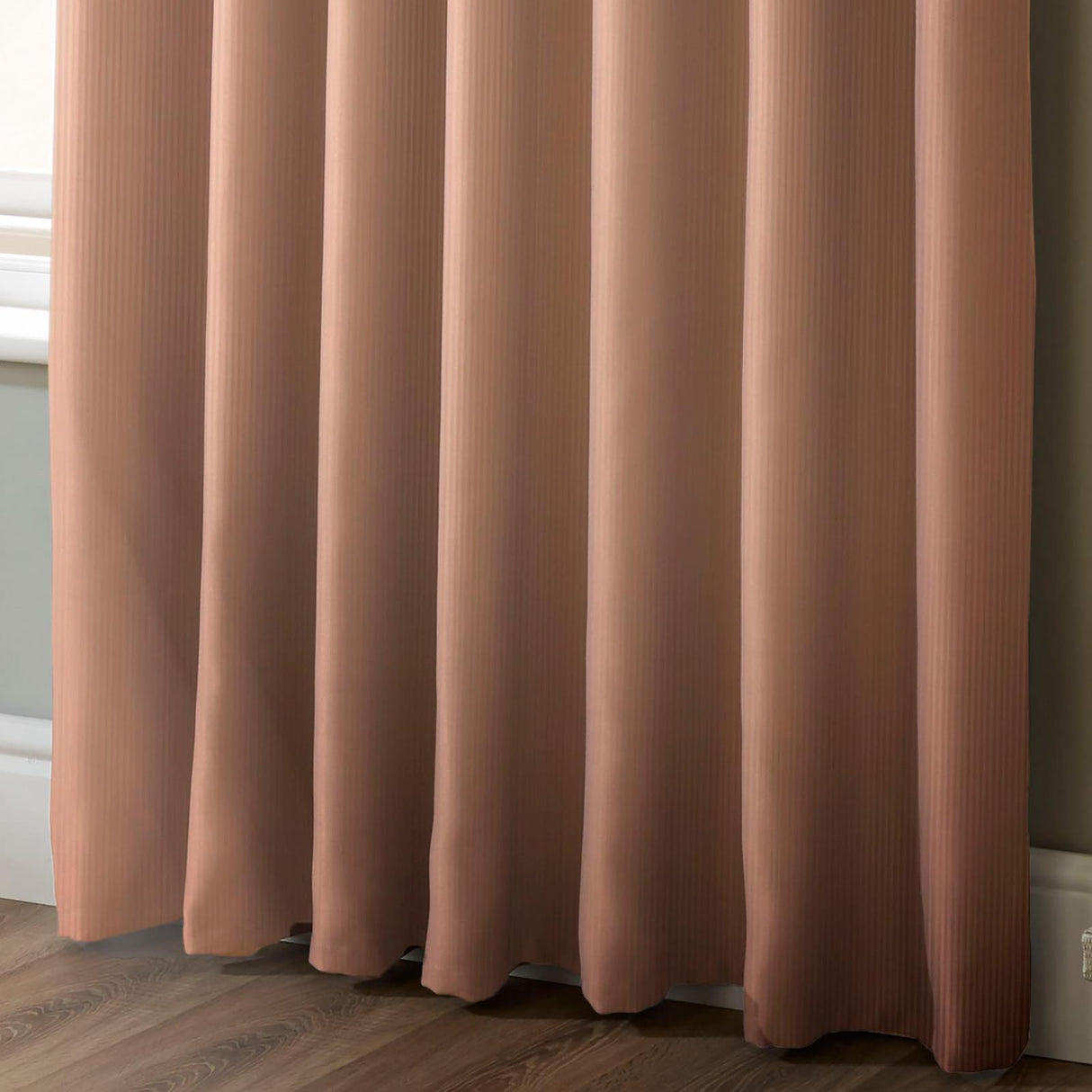 100% Blackout Eyelet Curtains Pink