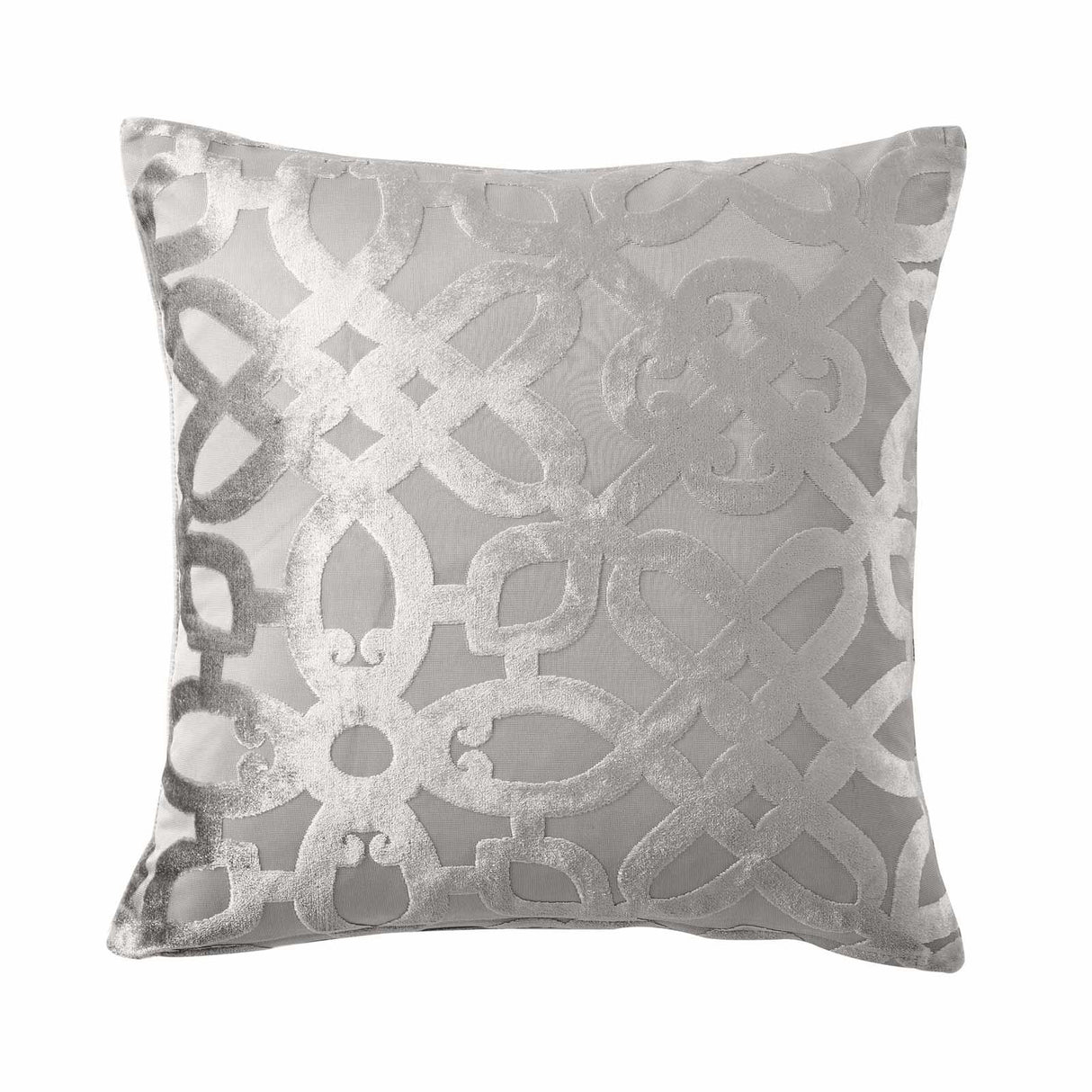 Lattice Cut Velvet Cushion