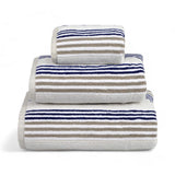 Merlin Stripe Towel Navy