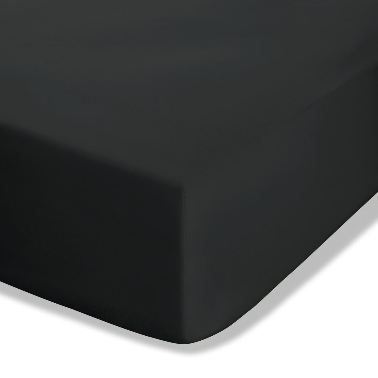 Easy-Iron Percale Fitted Sheet Black