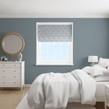 Metz Blue Made To Measure Roman Blind