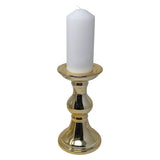 Gold Pillar Candle Holder